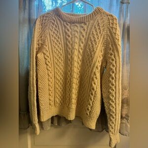 Irish cable knit sweater